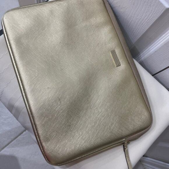 KATE SPADE LAPTOP NOTEBOOK CASE METALLIC GOLD 13 ‘ VERSATILE FUNCTIONAL - Picture 9 of 12